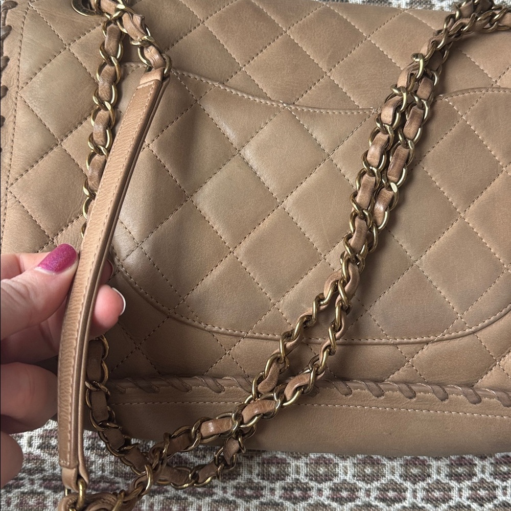 Chanel Happy Stitch Flap Bag Beige - Picture 11 of 17